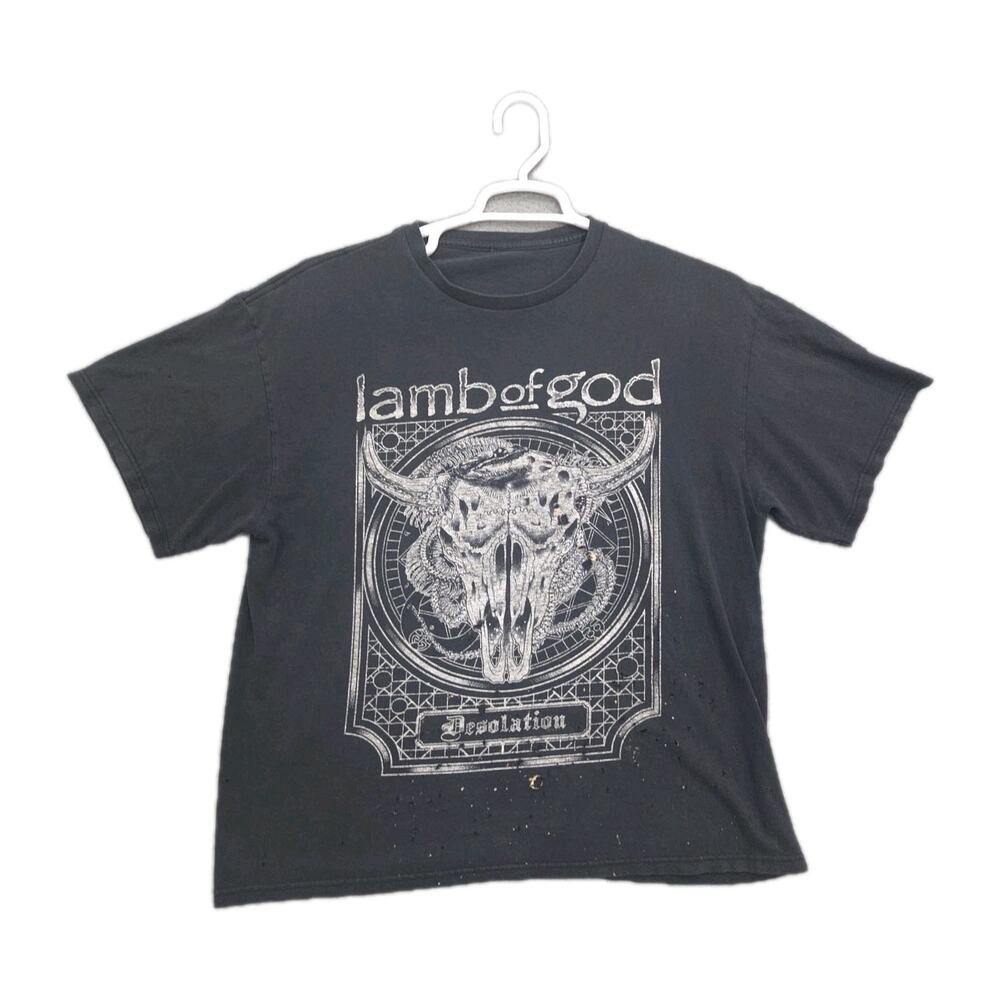 Lamb Of God Shirt Mens XL Extra Large Desolation Black Band Tee Metal Trashed